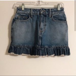 Carmar Ruffle Jean Skirt
